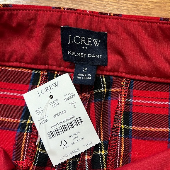 J. Crew Tartan Kelsey crop pants size 2 - Picture 15 of 16